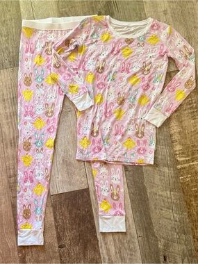 Little Sleepies Pastel Parade Easter bamboo pajamas size 12/14 NWOT